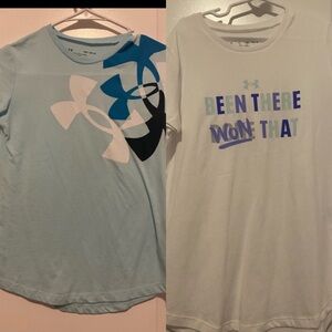 Set of 2| Girls Size M Under Armour Tee Shirts